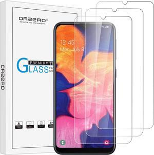 Orzero (3 Pack) For Samsung Galaxy A10E Tempered Glass Screen Protector, 2.5D Arc Edges 9 Hardness HD Anti-Scratch Bubble-Free (Case Friendly) (Lifetime Replacement)