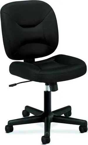 HON ValuTask Low Back Task Chair - Mesh Computer Chair for Office Desk, Black (HVL210)