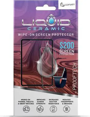 Glass Screen Protector With $200 Coverage | Wipe On Shatter and Scratch Resistant Nano Protection for All Phones Tablets and Smart Watches - Universal