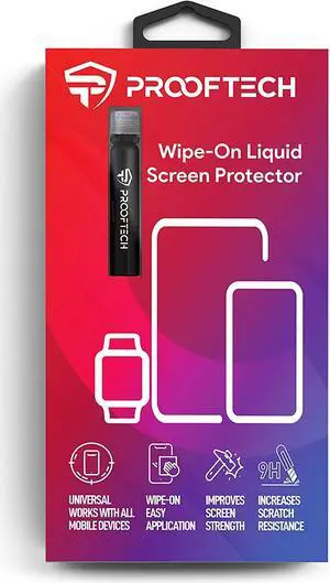 ProofTech Liquid Glass Screen Protector for All Smartphones Tablets and Watches Wipe On Nano Protection for Up To 4 Devices - Bottle ProofTech Liquid Glass Screen Protector for All Smartphones Tablets and Watches Wipe On Nano Protection for Up To 4 Devices - Bottle