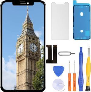 Screen Replacement for iPhone 11 LCD Retina 6.1'' FHD Display COF Touch Screen Digitizer with Repair Tool Kits, Waterproof Tape, Screen Protector(for Model A2111, A2223, A2221)