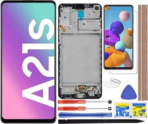 A21S LCD Screen Replacement Touch Digitizer Display Assembly 65 Blackwith Frame for Samsung Galaxy A21S 2020 A217 SMA217FDS A217F A217M