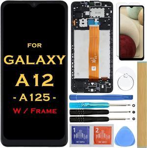 Screen Replacement LCD Display Touch Digitizer Assembly for Samsung Galaxy A12 A125 A125F SM-A125F/DSN A125F/DS A125F A125M 6.5"