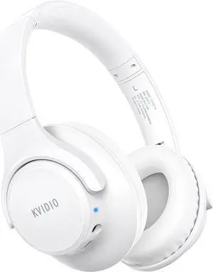 Bluetooth Headphones Over Ear,K 65 Hours Playtime Wireless Headphones with Microphone,Foldable Lightweight Headset with Deep Bass,HiFi Stereo Sound for Travel Work Laptop PC Cellphone (White) Bluetooth Headphones Over Ear,K 65 Hours Playtime Wireless Headphones with Microphone,Foldable Lightweight Headset with Deep Bass,HiFi Stereo Sound for Travel Work Laptop PC Cellphone (White)