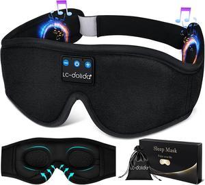 MUSICOZY Sleep Headphones 3D Bluetooth 5.2 Headband Sleeping Headphones,  Wireless Music Eye Sleep Mask Earbuds for Side Sleepers Cool Tech Gadgets  Unique Gifts, Built-in Ultra Soft Thin Speakers 