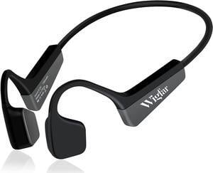 Bone Conduction Headphones Premium Open-Ear Wireless Bluetooth Sport Headphones with Microphones, Sweatproof Waterproof Wireless Earphones for Running, Gym, Hiking, Cycling