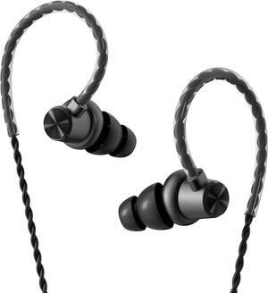 Ear Buds Extra Long Cord Headphones Without Mic Long Wired Earbuds for Tv Earphones with No Microphone Ear Buds Long Cord Length Earhook Earphones with 3.5 mm Headphone Plug
