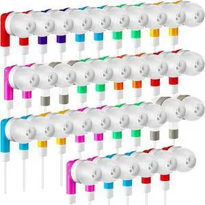 Macarrie 50 Pack Earbuds Bulk for Classroom Kids Wire Earphones Students Ear Buds Set Stereo Headphones for Kids Adults Schools Libraries, 3.5 MM Audio Jack (Mixed Colors) Macarrie 50 Pack Earbuds Bulk for Classroom Kids Wire Earphones Students Ear Buds Set Stereo Headphones for Kids Adults Schools Libraries, 3.5 MM Audio Jack (Mixed Colors)