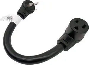 Parkworld Range/Stove/Oven Plug NEMA 10-50P to Welder 6-50R Welding Adapter Cord 50A 250V, 6 AWG (1.5FT) Parkworld Range/Stove/Oven Plug NEMA 10-50P to Welder 6-50R Welding Adapter Cord 50A 250V, 6 AWG (1.5FT)