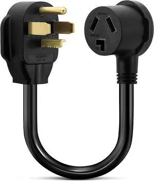 4 Prong to 3 Prong Dryer Adapter Cord NEMA 1430P Male to 1030R Female HeavyDuty Copper Dryer Power Cord for Home & RV Use 4 Prong to 3 Prong Dryer Adapter Cord NEMA 1430P Male to 1030R Female HeavyDuty Copper Dryer Power Cord for Home & RV Use