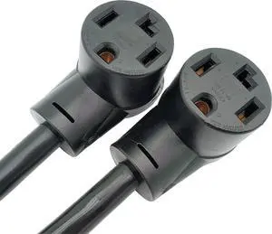 Parkworld 69557 NEMA 14-30 Splitter, Dryer 14-30P Male Plug to (2) 14-30R Female Receptacle, Dryer 4-Prong 30 AMP 14-30 Y Adapter Cord (12 feet)