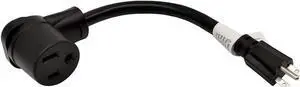 Parkworld 61384 NEMA 6-15P to 6-50R, A/C 15A to Welder 50A Adapter Cord, 15A 250V 1 Feet