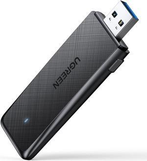 UGREEN AC1300 USB WiFi Adapter 5G 2.4G Dual Band USB 3.0 WiFi Dongle for Desktop PC Mini Wireless Computer Network Adapter Compatible with Windows 11/10/8.1/8/7, MacOS 10.11 Above