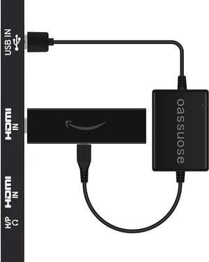 Oassuose USB Power Cable Adapter for Fire TV StickPowers Streaming TV Sticks Directly from TV USB PortEliminates AC Adapter and Very Long Power Cable