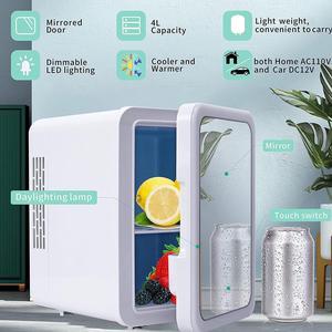 Gemdeck Mini Portable Fridge, 4 Liter /6 Cans Drinks & Skincare Mini Fridge  for Bedroom, Car 