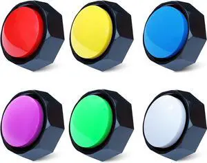 Recordable Buttons, Dog Training and Communication Buttons, Pack of 6, 30 Seconds Recording, 30 Scene 15 Custom Stickers, 6 Pairs Non-Slip Stickers, Sound Quality is Clearly (Batteries Included) Recordable Buttons, Dog Training and Communication Buttons, Pack of 6, 30 Seconds Recording, 30 Scene 15 Custom Stickers, 6 Pairs Non-Slip Stickers, Sound Quality is Clearly (Batteries Included)