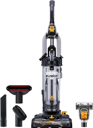 EUREKA PowerSpeed Lightweight Powerful Upright Vacuum Cleaner for Carpet and Hard Floor, Pet Turbo, Black,Yellow EUREKA PowerSpeed Lightweight Powerful Upright Vacuum Cleaner for Carpet and Hard Floor, Pet Turbo, Black,Yellow