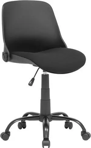 Calico Designs Back, Modern, Swivel, Office Contoured Folding Task Chair, Black/Black, 22"W x 22"D x 37.5", Welcome to consult