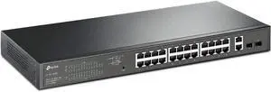 TP-Link 24-Port PoE+ Gigabit Easy Smart Switch (TL-SG1428PE), 250W, 2 SFP Slots, 10/100/1000 Mbps, Compatible with Desktop, Linux, Unix, Windows, 2-Year Warranty
