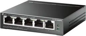 TP-Link TL-SG105MPE 5-Port Gigabit Port 4-Port PoE+ Gigabit Easy Smart Switching Hub