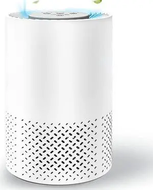 Air Purifier for Home, Baby, Dorm Room - Portable Desktop Air Cleaner for Home - Small HEPA Air Purifier for Bedroom, Baby Room, Dorm, Home Office Desktop with UV light & Ionizer - InvisiClean Stella