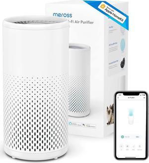Meross Smart WiFi Air Purifier for Home Supports Apple HomeKit, Alexa, Google Home and SmartThings, H13 True HEPA Filter 24dB Quiet Air Purifier for Allergies, Pets, Smoke, Dust, Pollen, 2.4G Only