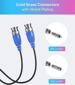 ZOSI 8 Pack 100ft/150ft 2-in-1 Video Power Cable, BNC Extension Surveillance Camera Cables for Video Security Systems ZOSI 8 Pack 100ft/150ft 2-in-1 Video Power Cable, BNC Extension Surveillance Camera Cables for Video Security Systems