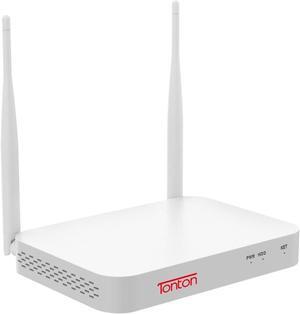 Tonton 4K Ultra HD Wireless Security Camera System with 10CH NVR Recorder,Dual WiFi,Human&Vehicle Detection,Email Alert,Support Alexa,Plug and Play,NO HDD Included-White