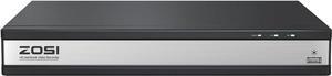 ZOSI H.265+ 1080P FHD 16 Channel DVR for Home Security Camera System, Hybrid 4-in-1(Analog/AHD/TVI/CVI) Surveillance CCTV DVR Recorder, Motion Detection, Remote Access, Email Alarm, No Hard Drive
