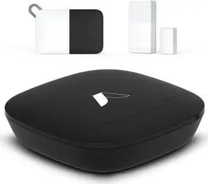 Abode 3 Piece Wireless Security Kit  Expandable to Protect Your Whole Home - Easy DIY Installation Optional Professional Monitoring Compatible with Alexa & Google Assistant (104067/A)