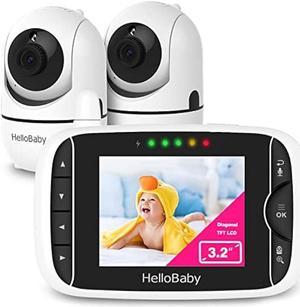 Baby Monitor with Camera and Audio - 5” Display Video Baby Monitor with 29  Hour Battery Life, Remote Pan & Tilt, 2X Zoom,Auto Night Vision, 2 Way  Talk, Temperature Sensor,Lullabies,960 Feet Range
