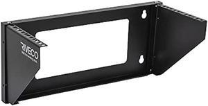 RIVECO 4U Wall Mount Rack for Network| Reinforced Heavy Load 66-99 LBS Small Server Racks Vertical & Horizontal Mounting for 19 inches IT & Studio Equipment.