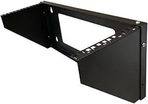 Kenuco 19 Inch Steel Vertical Rack and Wall Mountable Server Rack Mount (Black-4U)