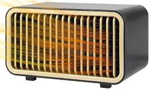 Portable Space Heater, YOUCIDI 550W / 900W Electric Heater Warmer Two Modes Energy Efficient Safe and Quiet, PTC Fast Heating Small Space Heater with Tip-over and Overheat Protection