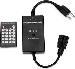 StarDunes Christmas Light Controller - 16 Dazzling Flash/Fade Functions, 5 Timer Functions, Full Function Remote