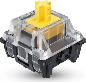 Gateron ks-15 Optical Key Switches for RGB Mechanical Gaming Keyboards | Plate Mounted (Gateron Optical Yellow, 90 Pcs)