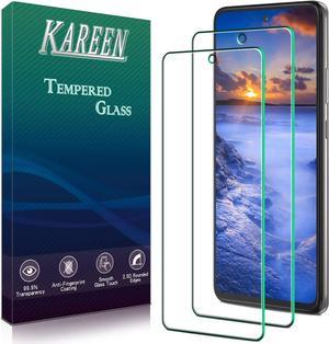 2 Pack KAREEN Tempered Glass For Motorola Moto One 5G Ace Moto G 5G Screen Protector Bubble Free 9H Hardness