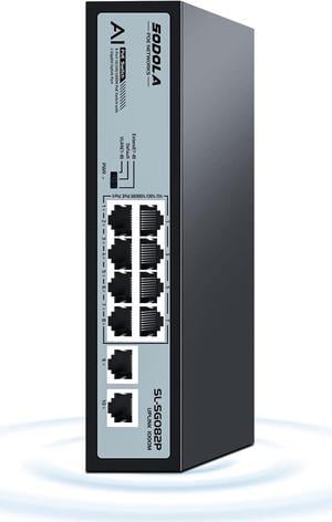 SODOLA 8 Port Gigabit PoE Switch 120W