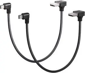 90 Degree Mini USB Short Cable, 1ft Up Angle USB 2.0 Type A to Right Angle Mini B 5 Pin Charging Cable for Ti-84 Plus, GoPro, MP3 Player, Digital Camera, GPS Receiver, Dash Cam(RR) 90 Degree Mini USB Short Cable, 1ft Up Angle USB 2.0 Type A to Right Angle Mini B 5 Pin Charging Cable for Ti-84 Plus, GoPro, MP3 Player, Digital Camera, GPS Receiver, Dash Cam(RR)