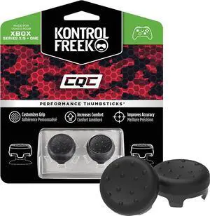 KontrolFreek CQC for Xbox One and Xbox Series X Controller | Performance Thumbsticks | 2 Mid-Rise Concave | Black