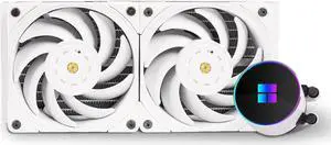 Thermalright Frozen Magic 280 Scenic V2 Water Cooling CPU Cooler, 280 White Cooling Row Specification, 2×140mm PWM Fan, S-FDB V2.0 Bearing, Suitable for AMD/AM4, Intel LGA1700/1150/1151/1200