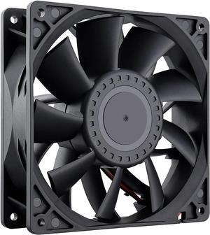 GDSTIME 140mm High Static Pressure Cooling Fan 2-Pin 140x140x38mm DC 12V Ball Bearing for Radiator Heatsink