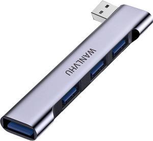 USB Hub for Laptop 4-Port, Portable USB 3.0 Hub USB Splitter, USB Multiport Adapter Expander for MacBook Air/Pro, Laptop, PC, Keyboard, Flash Drive, Mobile HDD (USB Hub for Right)