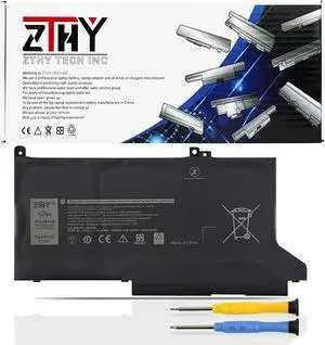 ZTHY DJ1J0 42Wh 3-Cell Laptop Battery Replacement for Dell Latitude 12 7280 7290 E7280 E7290 13 7380 7390 E7380 E7390 14 7480 7490 E7480 E7490 Series P28S P28S001 451-BBZL C27RW PGFX4 ONFOH K8X0T