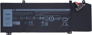7xinbox 15.2V 60Wh 1F22N 0JJPFK 08622M XRGXX 06YV0V OJJPFK 0HYWXJ HYWXJ 01F22N JJPFK Laptop Battery Compatible with Alienware M15 M17 R1 G7 7590 7790 5590-D2783W D2743B D2865B D2863W D2842W D2843W