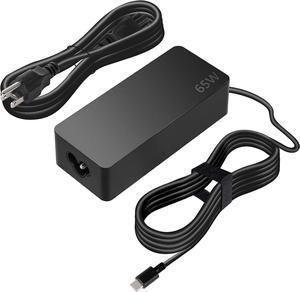 PAEBAI 65W 45W USB C Laptop Charger Chromebook for Lenovo Yoga Thinkpad T480 T490 Dell Latitude 5420 HP EliteBook X360 ASUS ZenBook Type C 20V 332A AC Power Adapter Supply Cord