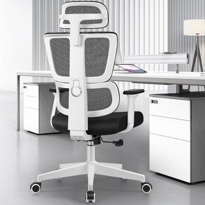 Primy Ergonomic Office Chair Gaming Chair, High Back Breathable Mesh Desk Chair, Ergonomic Computer Chair with Adjustable Lumbar Support, Adjustable Lifting 360 Degree Swivel Task Chair(White)