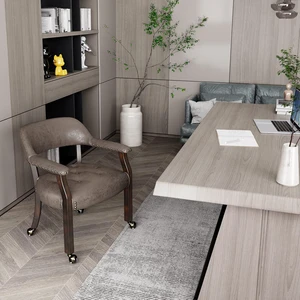JESONVID Dining Chair with Casters, Captain's Chairs with Rollers Dinette Sets Poker Chairs with Wheels Kitchen Table Rolling Chairs High Back Chair On Caster(Dark Brown 318DK) JESONVID Dining Chair with Casters, Captain's Chairs with Rollers Dinette Sets Poker Chairs with Wheels Kitchen Table Rolling Chairs High Back Chair On Caster(Dark Brown 318DK)