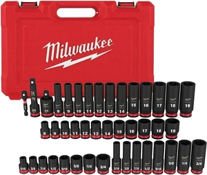 Milwaukee Socket Set MET & SAE IMP 3/8IN 49-66-7009 Milwaukee Socket Set MET & SAE IMP 3/8IN 49-66-7009
