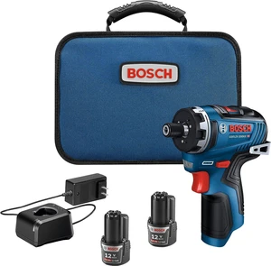 BOSCH GSR12V-300HXB22 12V Max Brushless 1/4 in. Hex Two-Speed Screwdriver Kit with (2) 2.0 Ah Batteries BOSCH GSR12V-300HXB22 12V Max Brushless 1/4 in. Hex Two-Speed Screwdriver Kit with (2) 2.0 Ah Batteries
